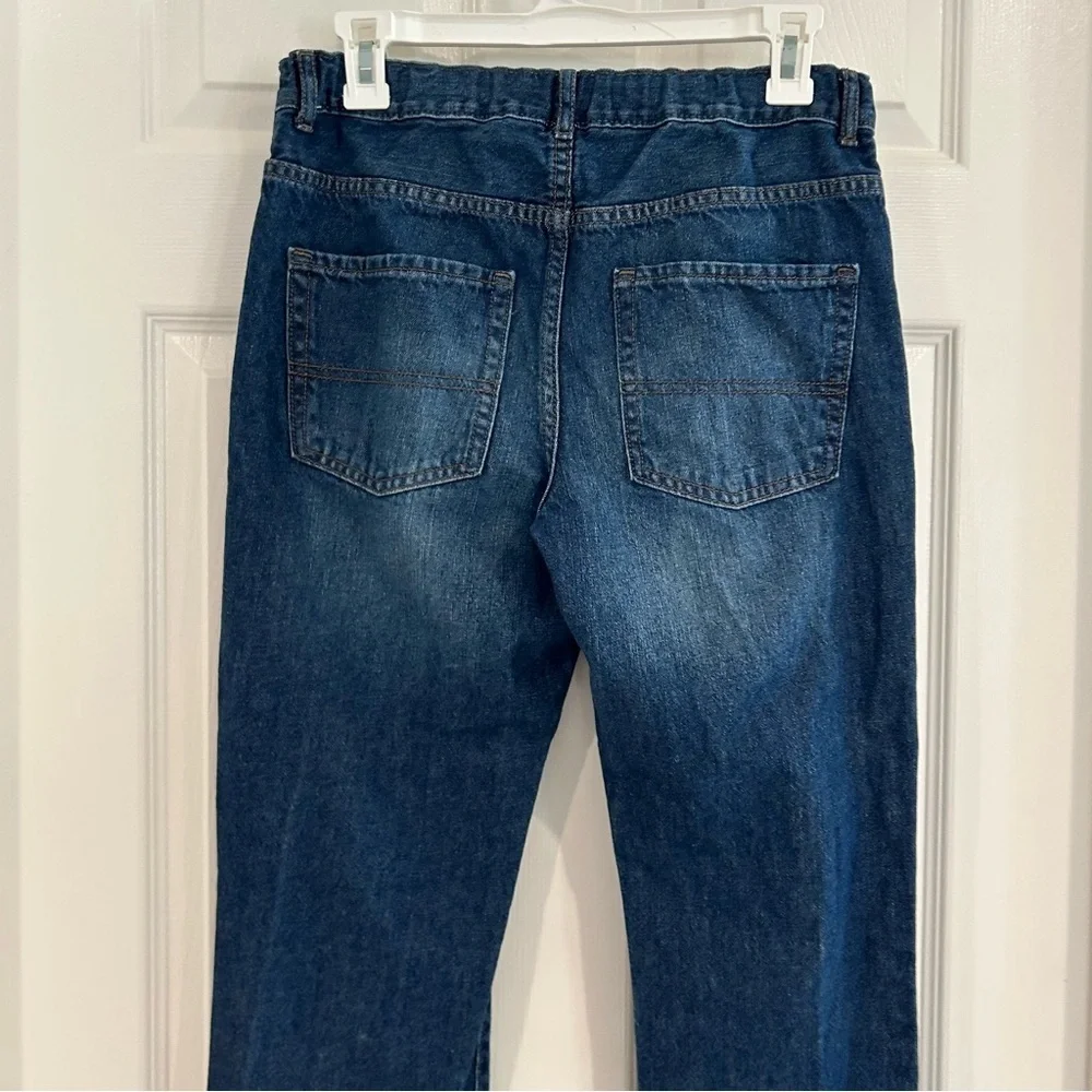 The Children's Place Boys Straight Leg Jeans Denim Sz 14 Husky Adjustable Waist